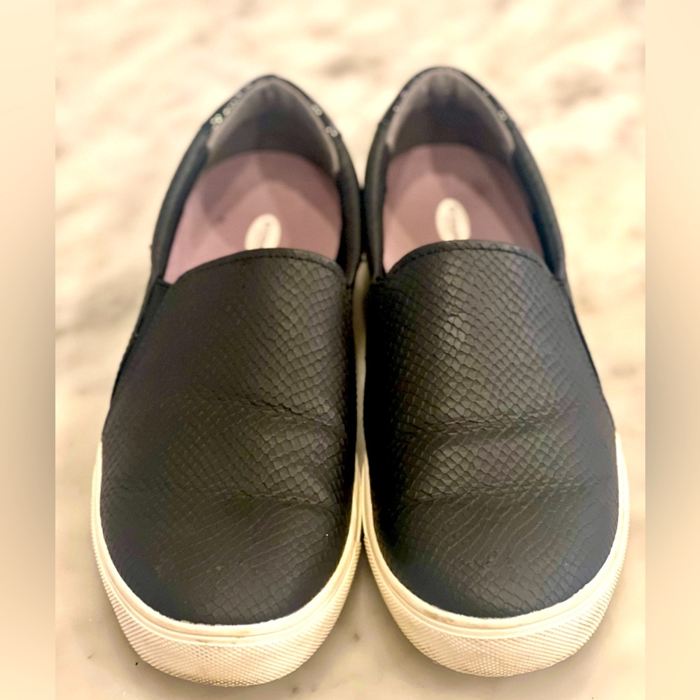 Dr. Scholl's Shoes Womens Nova Slip On Fashion Sneaker,Black,9.5 WIDE